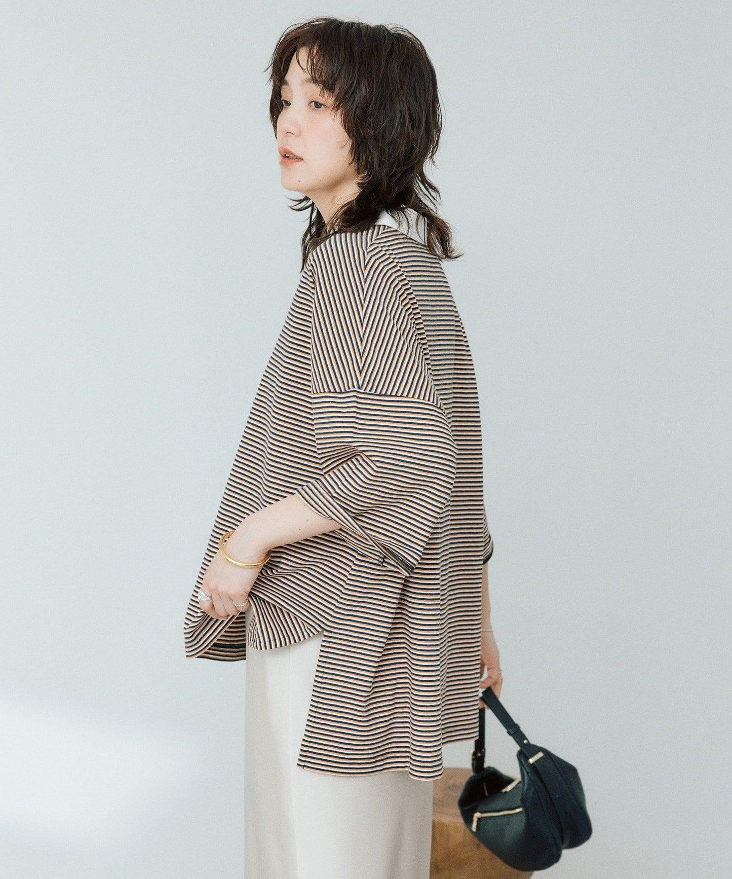 RIVE DROITE 多色條紋Polo衫