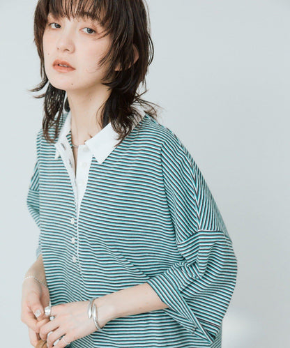 RIVE DROITE 多色條紋Polo衫