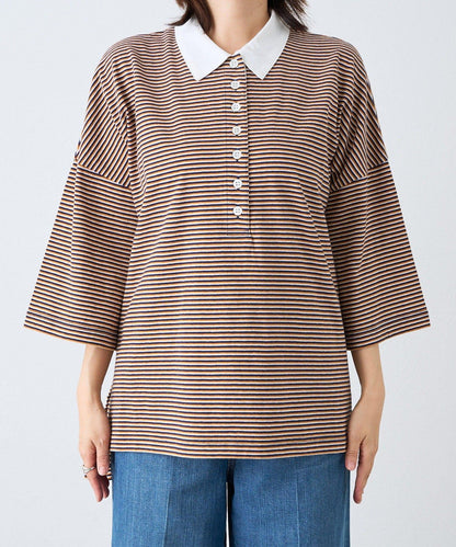 RIVE DROITE 多色條紋Polo衫