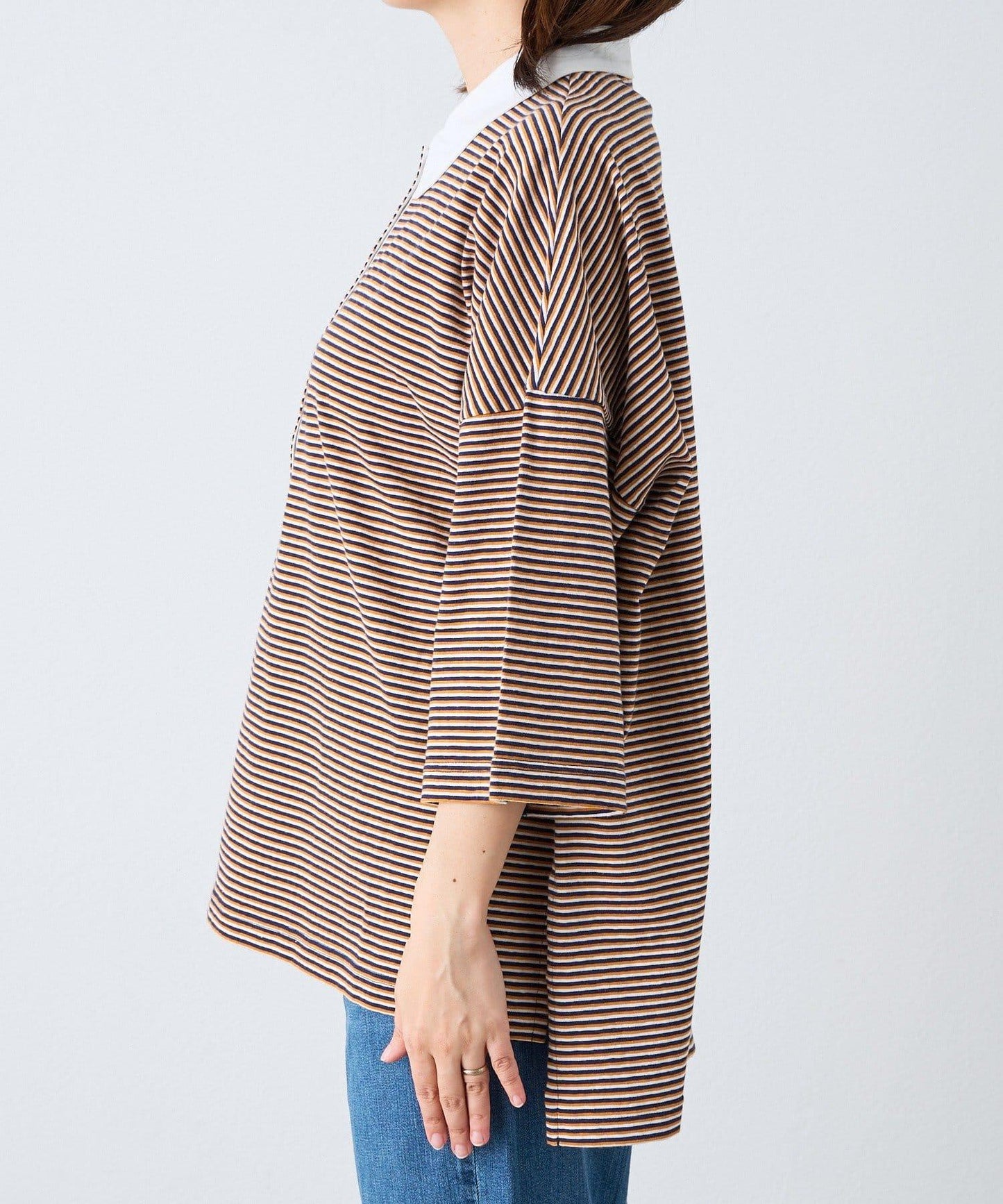 RIVE DROITE 多色條紋Polo衫