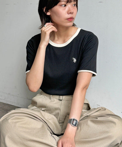 U.S. POLO ASSN. 圓領短袖羅紋T恤