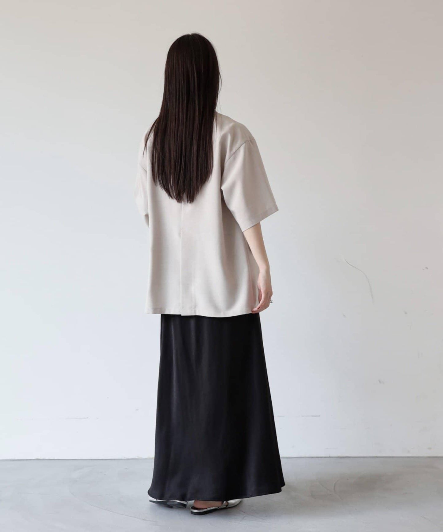 啞光緞面美人魚半身裙
