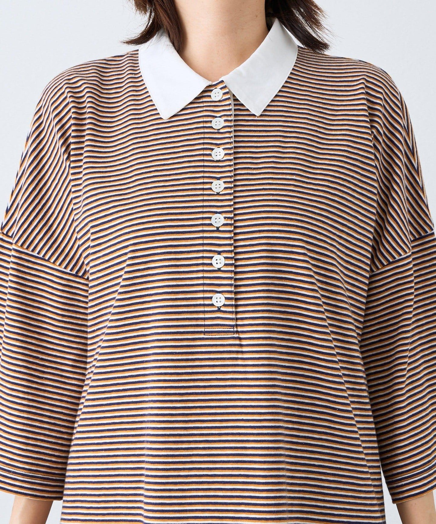 RIVE DROITE 多色條紋Polo衫