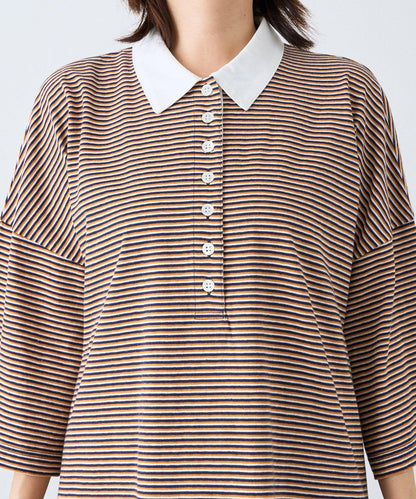 RIVE DROITE 多色條紋Polo衫