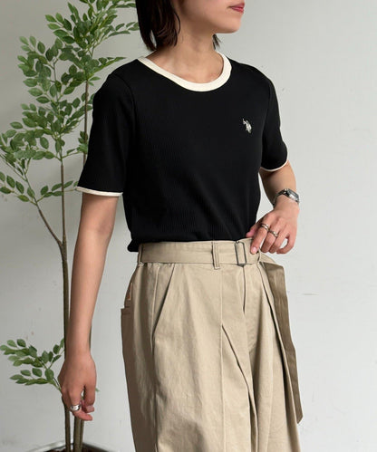 U.S. POLO ASSN. 圓領短袖羅紋T恤