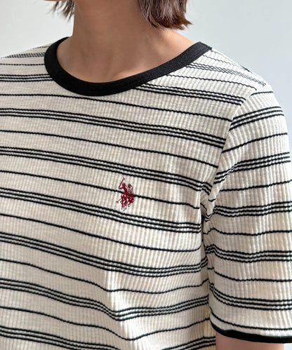 U.S. POLO ASSN. 圓領短袖羅紋T恤