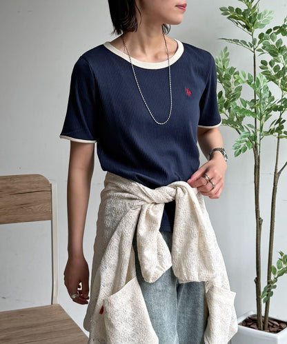 U.S. POLO ASSN. 圓領短袖羅紋T恤
