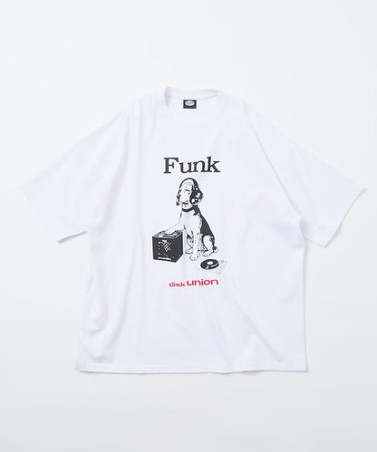 限定聯名 diskunion×FREAK'S STORE 寬鬆版型 比格犬印花 圓領 T恤