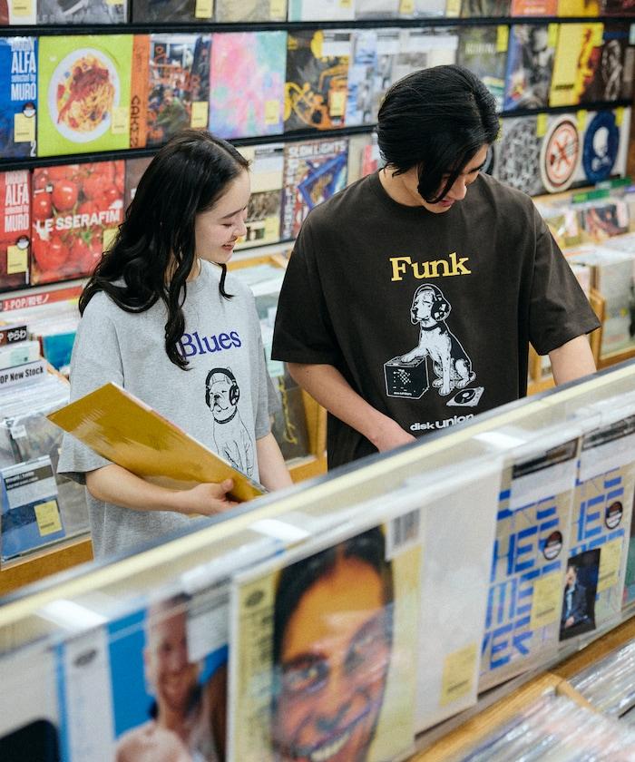 diskunion×FREAK'S STORE 聯名 寬鬆廓形 法鬥印花 圓領T恤