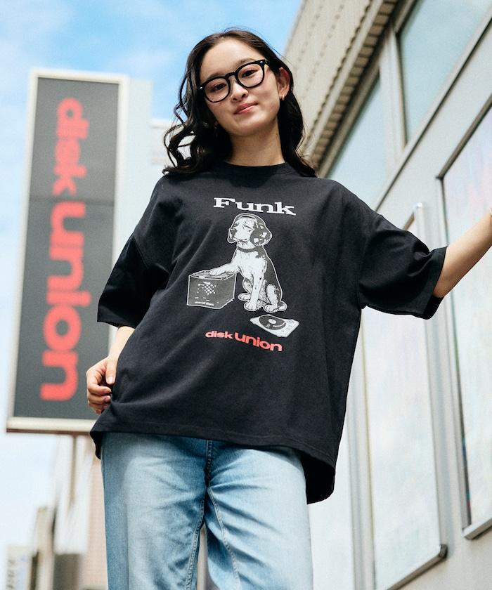 限定聯名 diskunion×FREAK'S STORE 寬鬆版型 比格犬印花 圓領 T恤