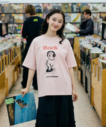 diskunion×FREAK'S STORE  寬鬆廓形 柴犬印花 圓領T恤