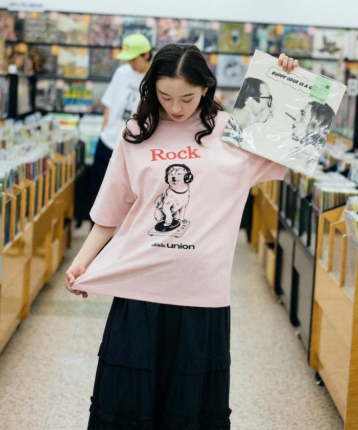 diskunion×FREAK'S STORE  寬鬆廓形 柴犬印花 圓領T恤