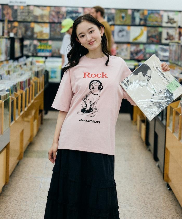diskunion×FREAK'S STORE  寬鬆廓形 柴犬印花 圓領T恤
