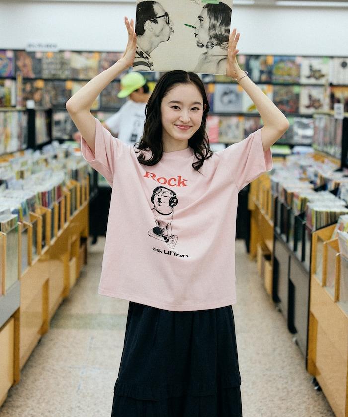 diskunion×FREAK'S STORE  寬鬆廓形 柴犬印花 圓領T恤
