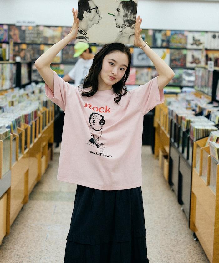 diskunion×FREAK'S STORE  寬鬆廓形 柴犬印花 圓領T恤