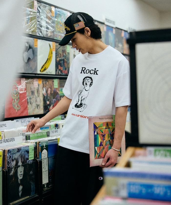 diskunion×FREAK'S STORE  寬鬆廓形 柴犬印花 圓領T恤