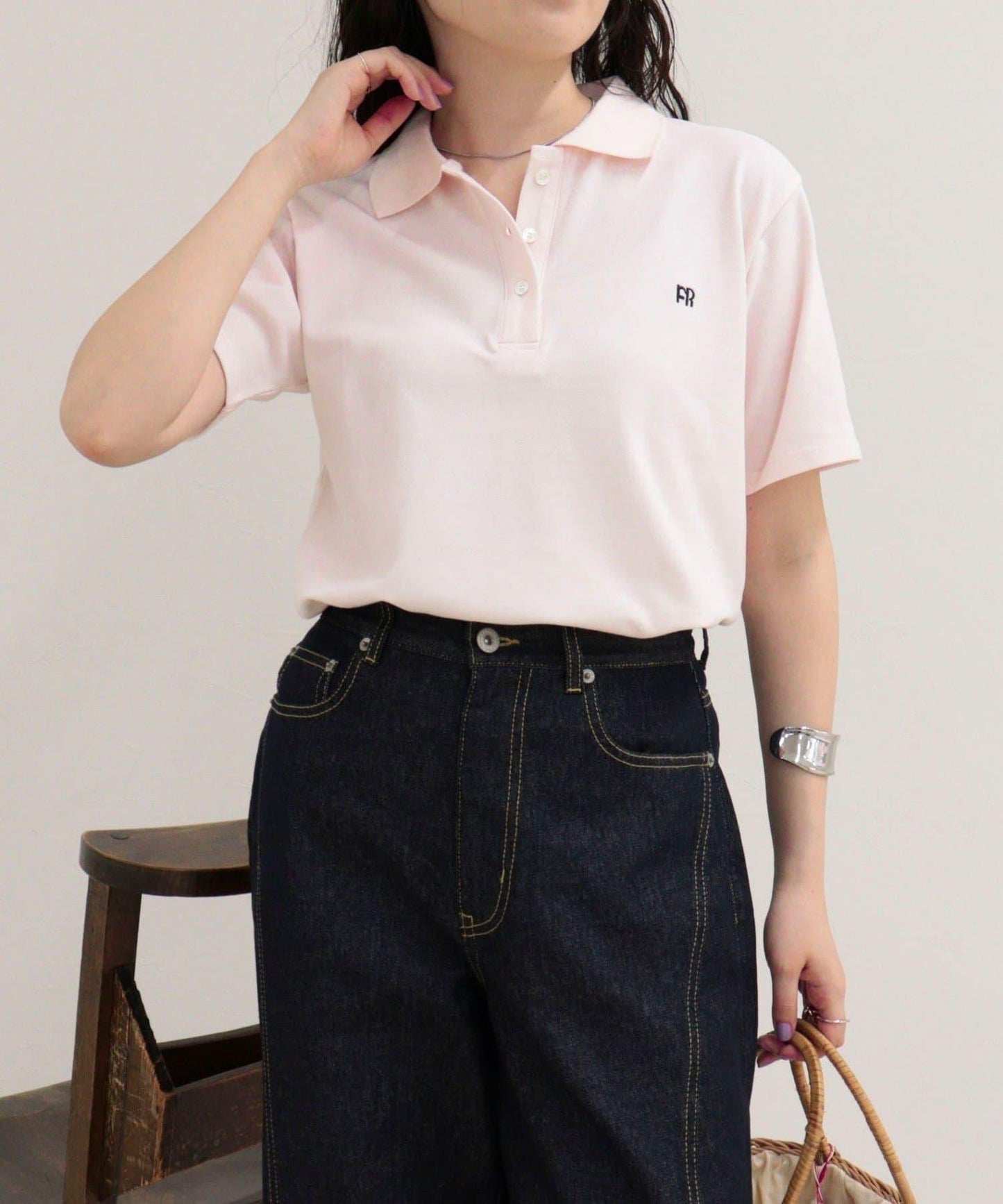 FR刺繡棉質Polo衫