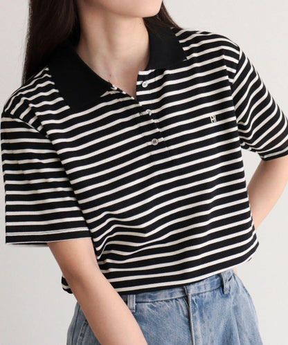 FR刺繡棉質Polo衫
