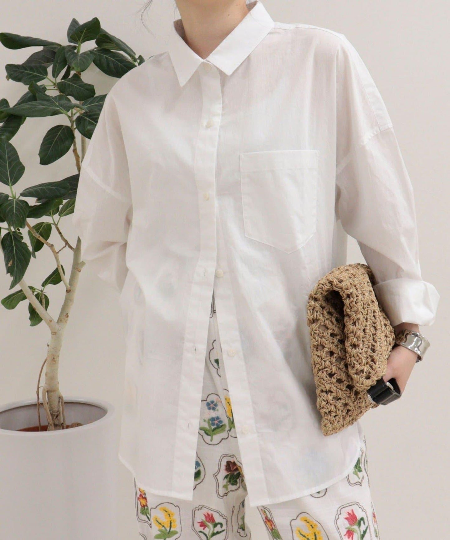汗漬減輕處理 COTTON 寬鬆設計 外搭襯衫