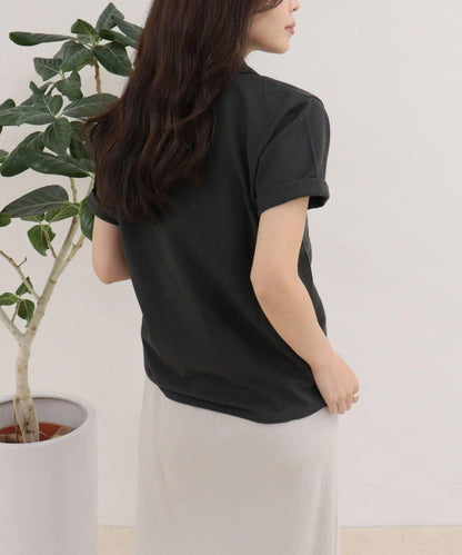 FR刺繡棉質Polo衫