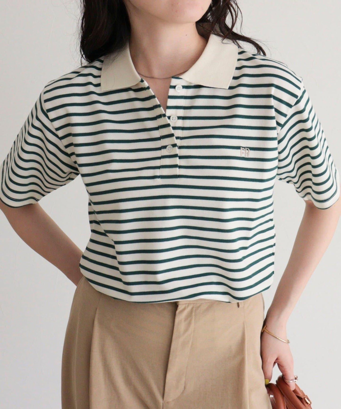 FR刺繡棉質Polo衫