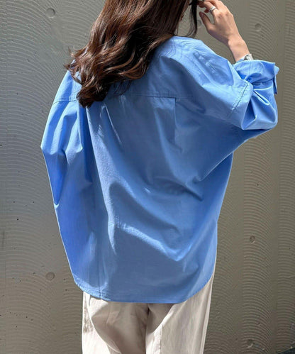 汗漬減輕處理 COTTON 寬鬆設計 外搭襯衫