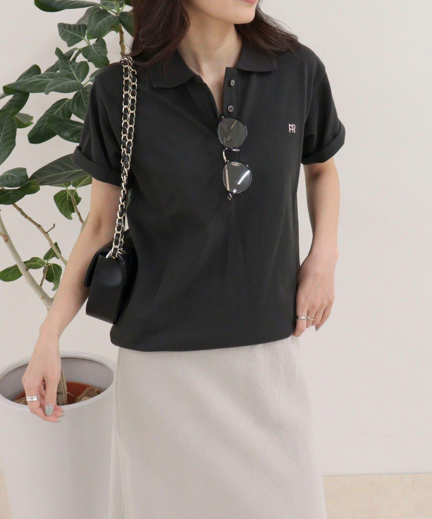 FR刺繡棉質Polo衫