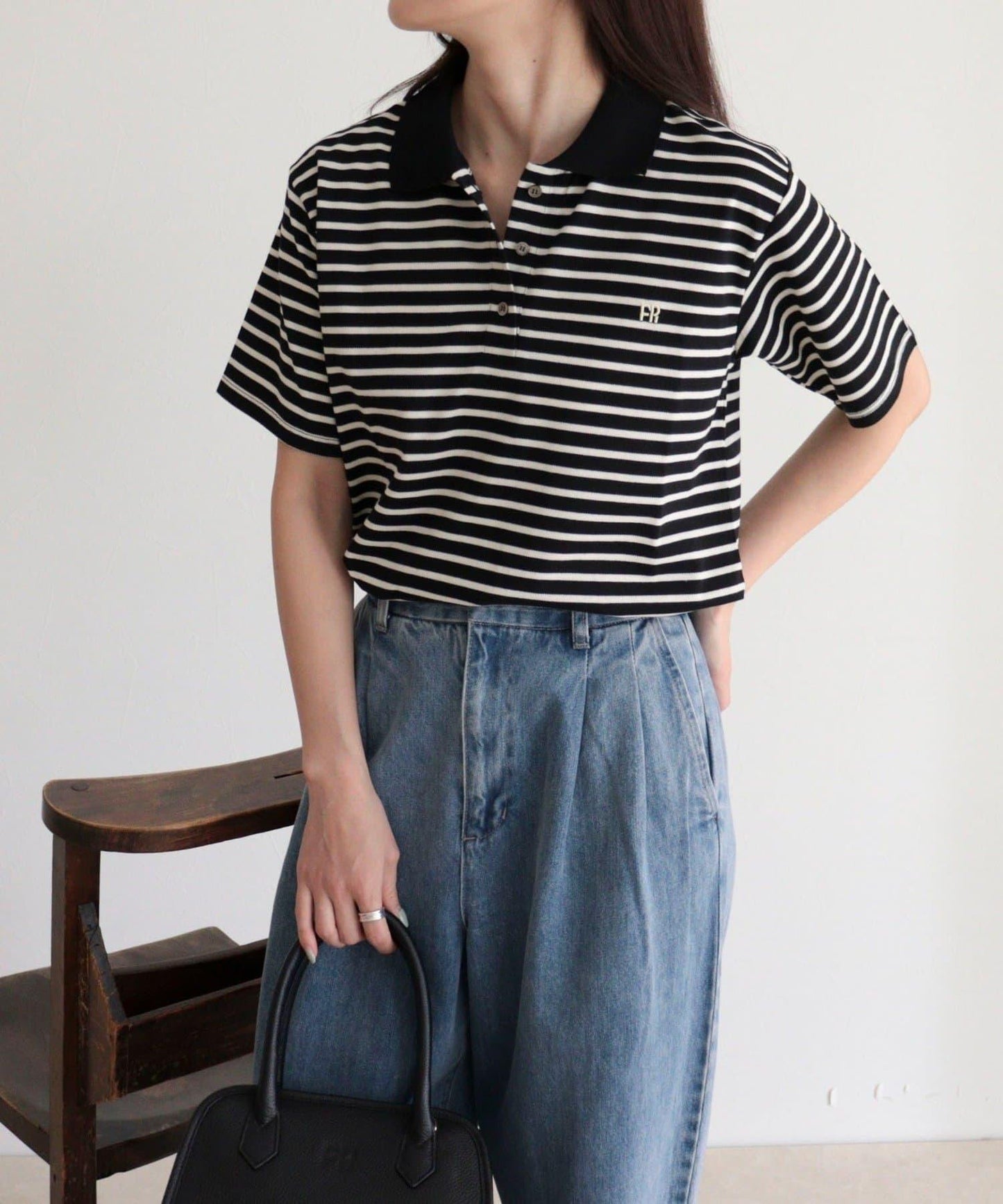 FR刺繡棉質Polo衫