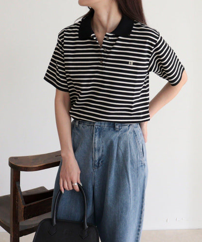 FR刺繡棉質Polo衫