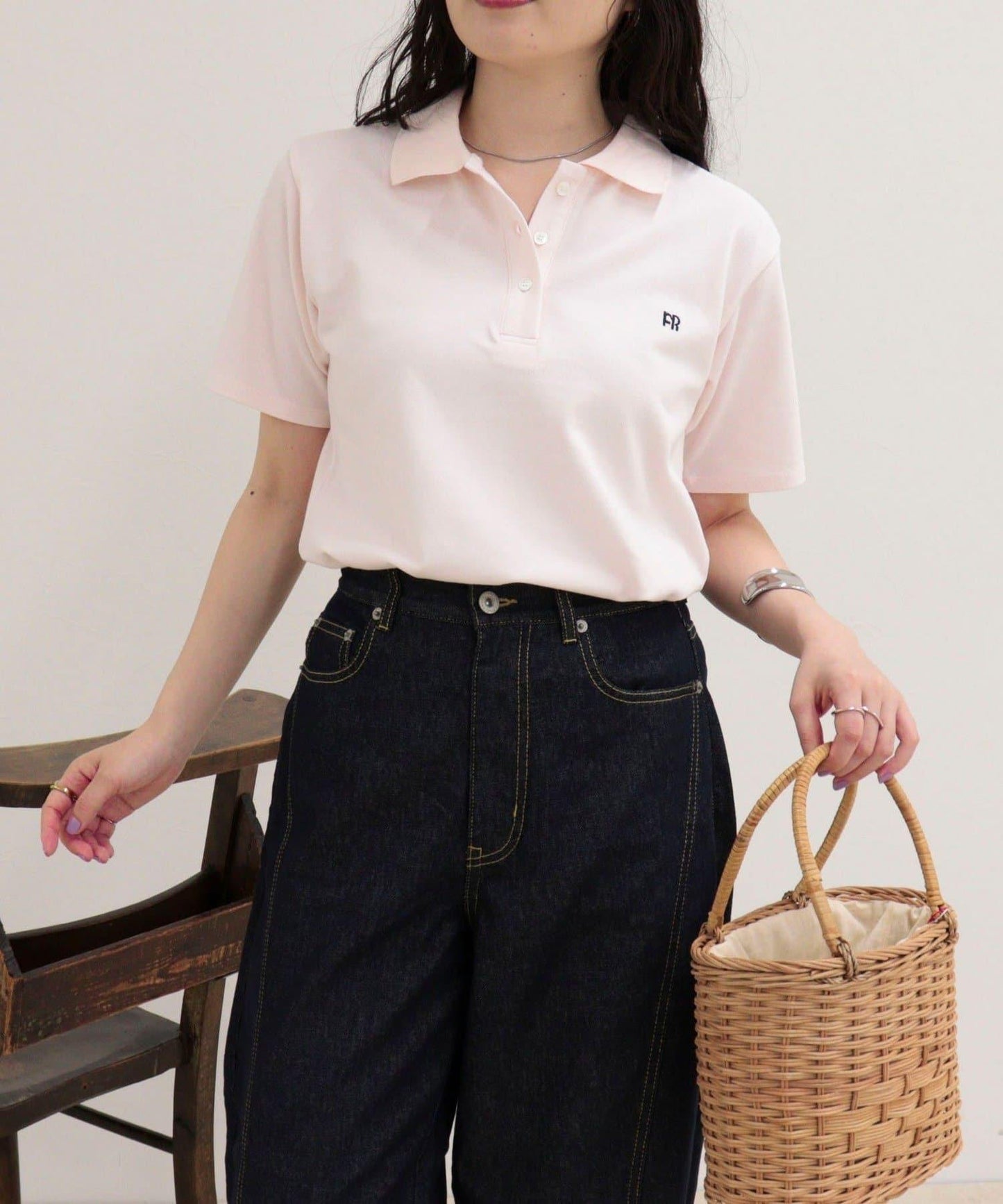FR刺繡棉質Polo衫