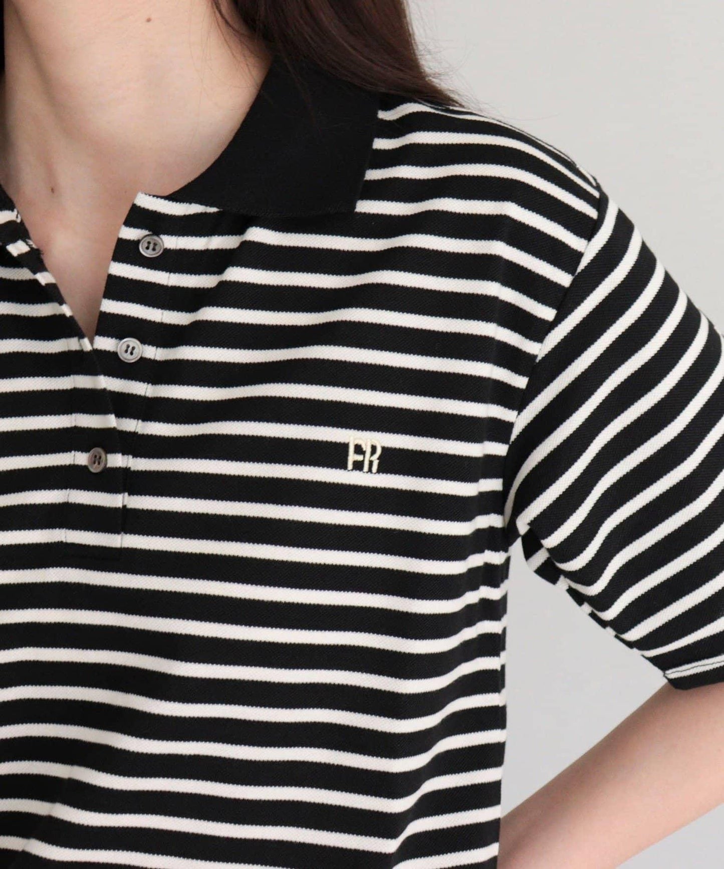 FR刺繡棉質Polo衫