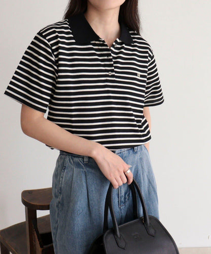 FR刺繡棉質Polo衫