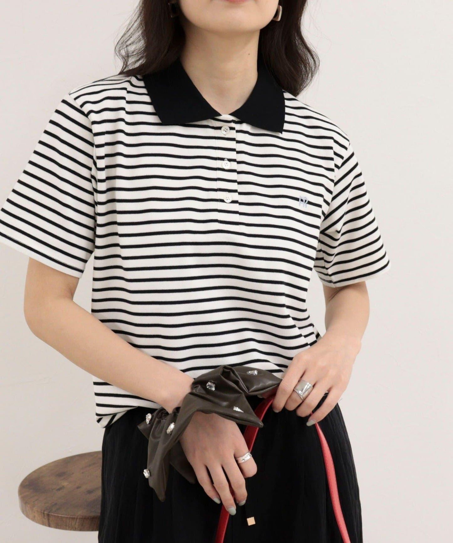 FR刺繡棉質Polo衫