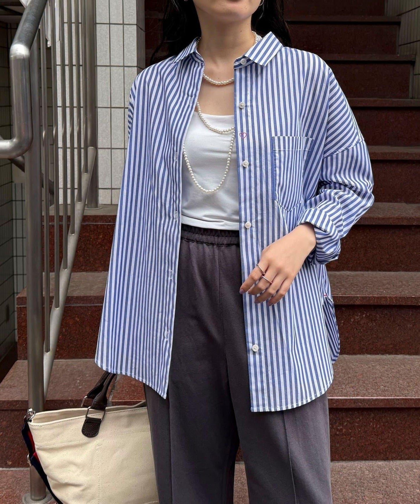 汗漬減輕處理 COTTON 寬鬆設計 外搭襯衫