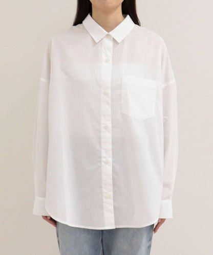 汗漬減輕處理 COTTON 寬鬆設計 外搭襯衫