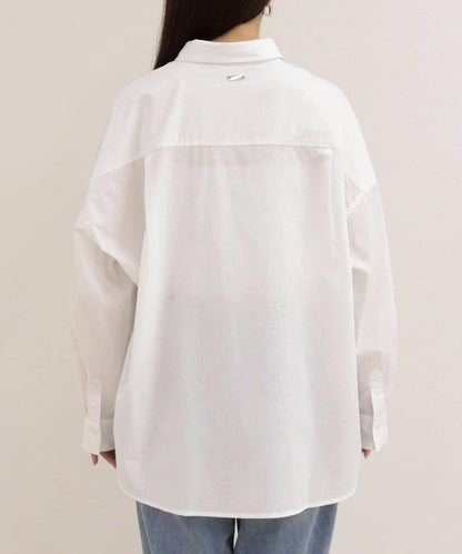 汗漬減輕處理 COTTON 寬鬆設計 外搭襯衫