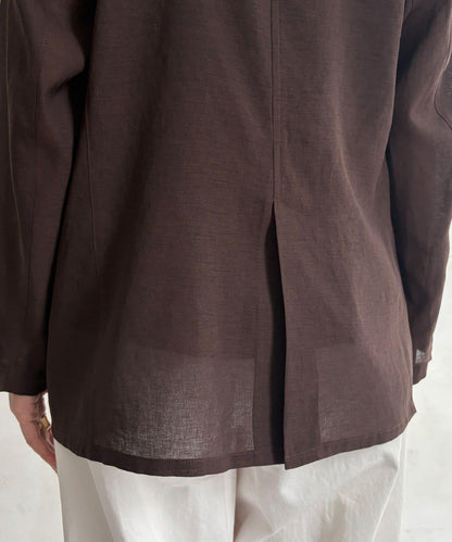 透紗雙排扣西裝外套