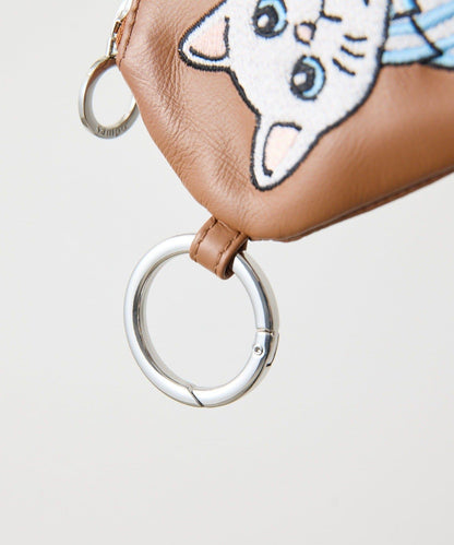 sampo×ear 刺繡 真皮 皮套