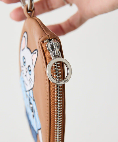 sampo×ear 刺繡 真皮 皮套
