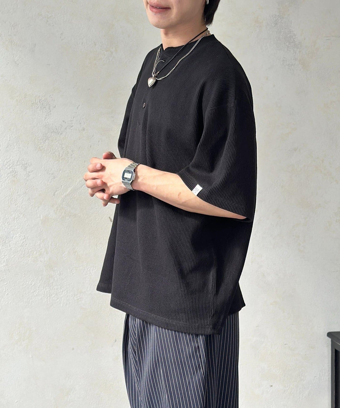 冷感華夫格亨利T恤