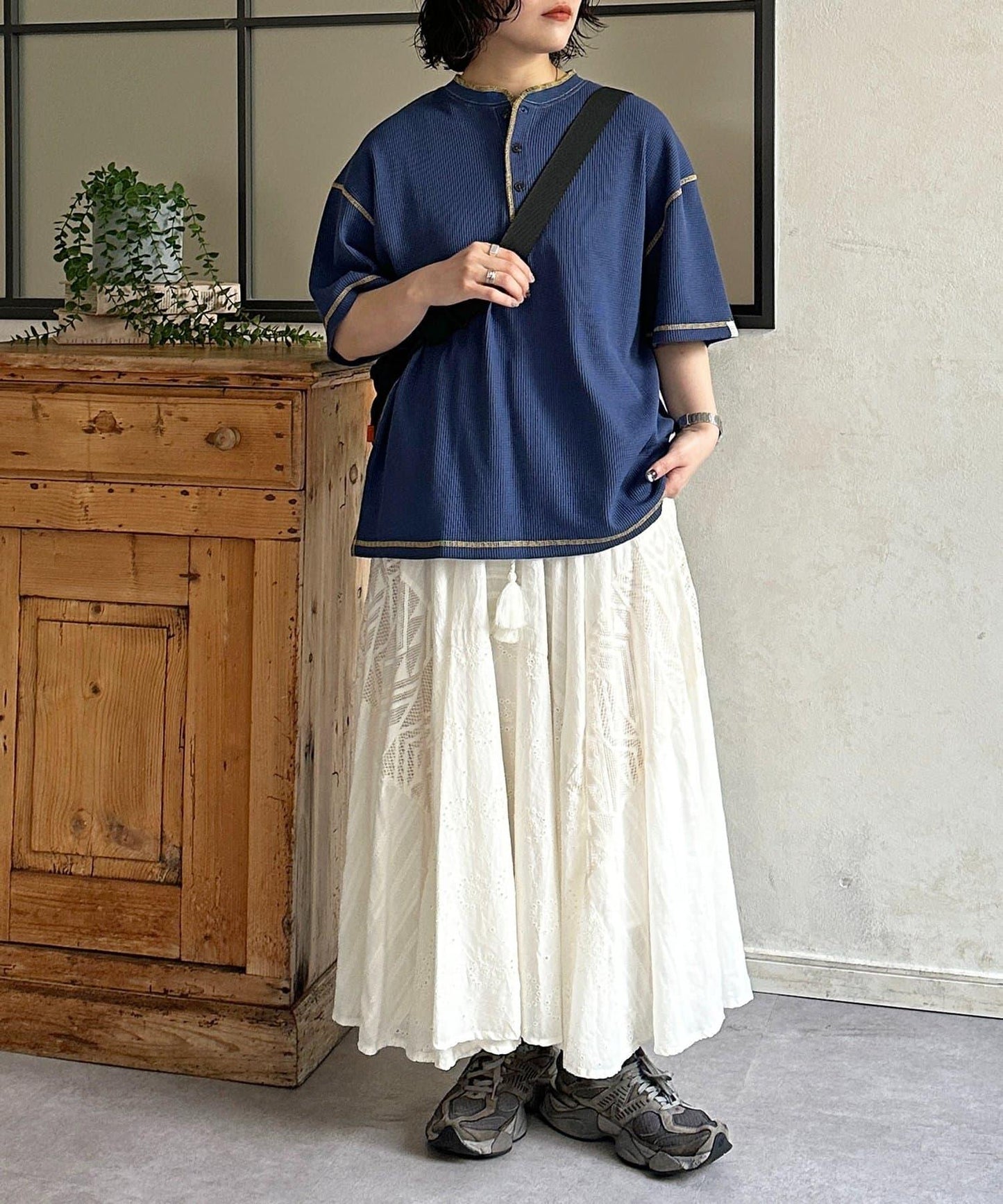 冷感華夫格亨利T恤