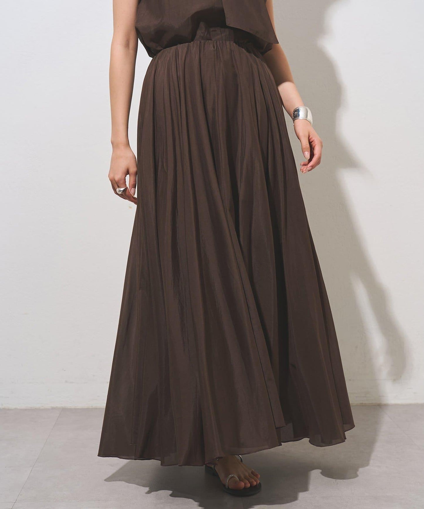 棉絲傘擺半身裙（限定色）