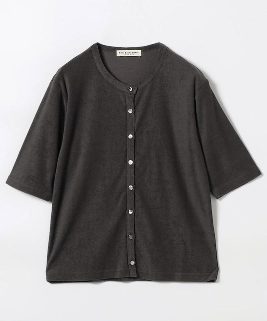 PILE HALF SLEEVE CARDIGAN