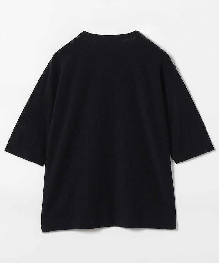 PILE HALF SLEEVE CARDIGAN