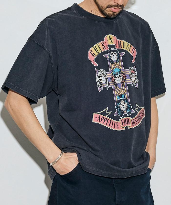GUNS N ROSES 前幅印花 圓領 T恤