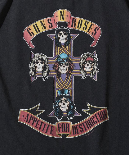 GUNS N ROSES 前幅印花 圓領 T恤