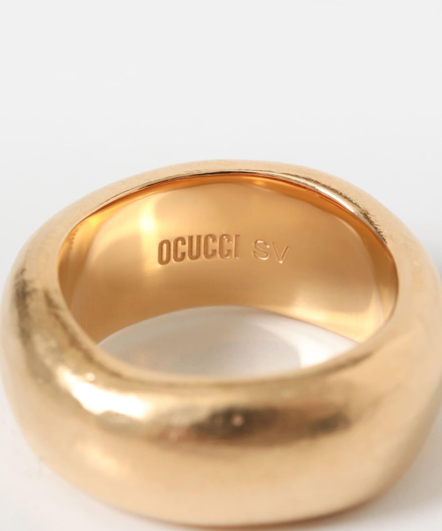 寬版設計 OCUCCI jewelry WIDE RING-GP 戒指