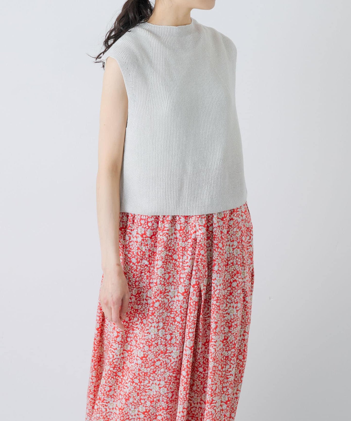 unfil FRENCH LINEN KNIT 背心