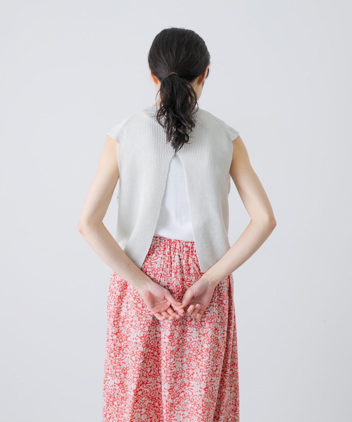 unfil FRENCH LINEN KNIT 背心