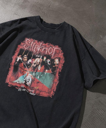 EXCLUSIVE 復古風 Slipknot 背面印花 T恤